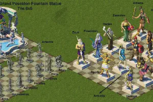 Zeus & Poseidon Deities Statues