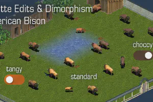 Palette Edits & Dimorphism Hack: American Bison