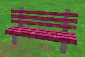 Cotton Candy Bench
