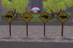 Extinct Animal Crossing Signs