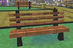 Zoo Admin Anniversary Bench
